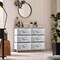 Sorbus 6 Drawers Dresser- Storage Unit with Steel Frame, Wood Top, Fabric Bins - for Bedroom, Closet, Office and more